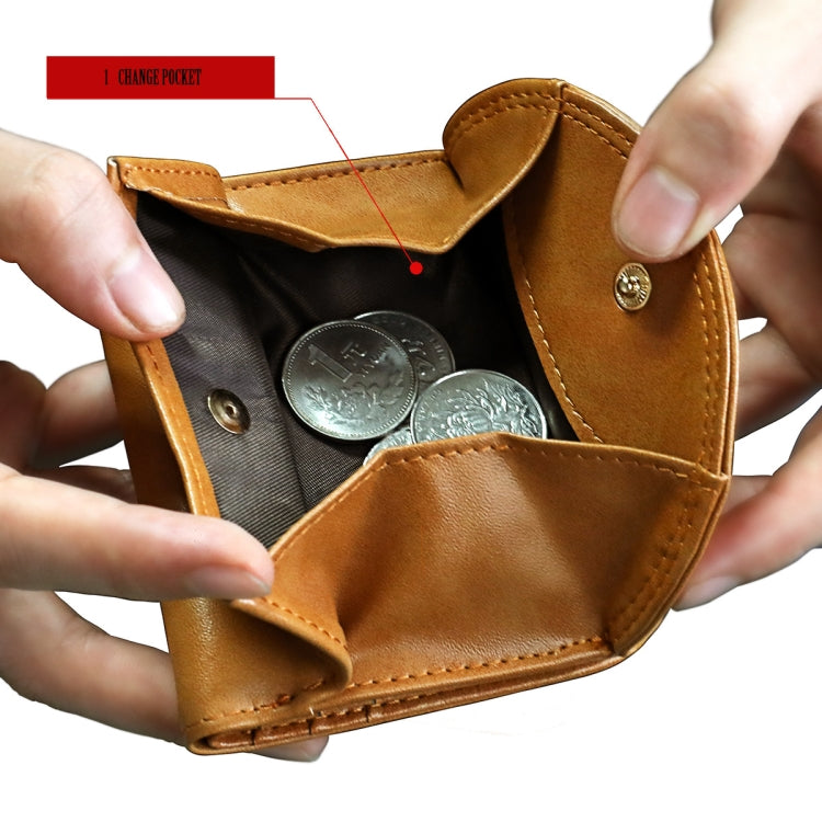 3537 Folding Short RFID Anti-Theft Coin Purse for Ladies
