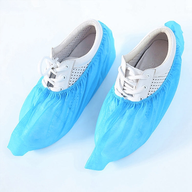 100 PCS 400g Disposable Shoe Covers Indoor Cleaning Floor Thicken Non-Woven Fabric Overshoes, Fabric Overshoes
