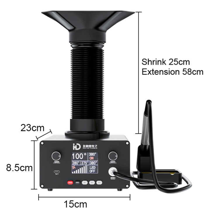 TBK D201 Constant Temperature Soldering Iron Welder Station With Smoke Filter