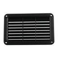 A6788 193x122mm Black Rectangle Louvered Ventilation Plastic Venting Panel Cover, 193x122mm