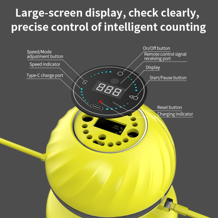 SK-2 Electronic Counting Smart Rope Skipping Machine, Rope Skipping Machine 1(Blue), Rope Skipping Machine 1(Yellow), Rope Skipping Machine 1(Red)