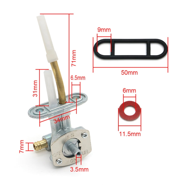 Motorcycle Fuel Tap Valve Petcock Fuel Tank Gas Switch 0470-344 for Arctic Cat 250/300/400/500, For Arctic Cat 250/300/400/500