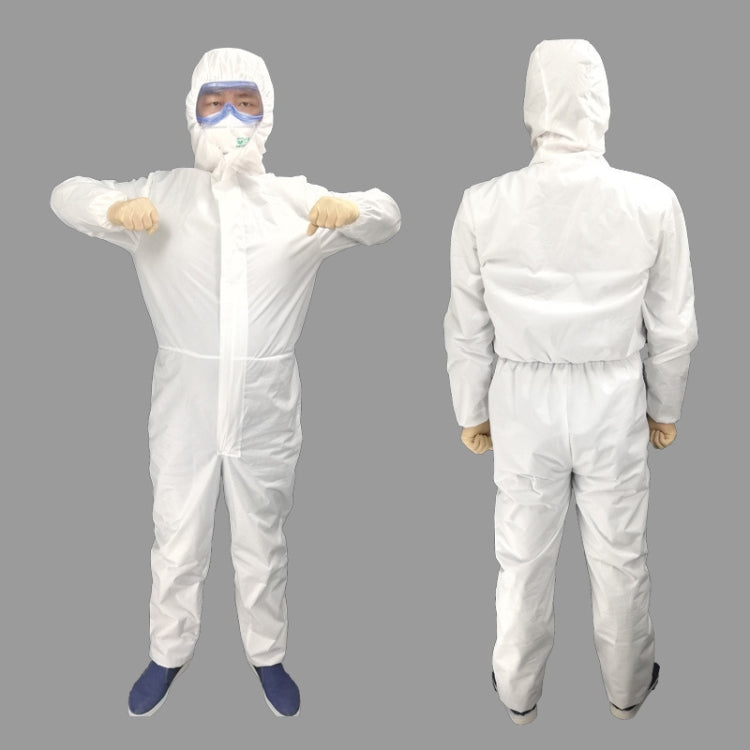 Waterproof Disposable SF Non-woven Breathable Film Siamese Isolation Suit Safely Clothes, 185cm / XXXL