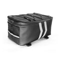 Motorcycle Waterproof PU Leather Rack Rear Carrier Bag, Capacity: 9L with Rain Cover, 9L