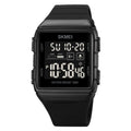 SKMEI 1960 Stainless Steel Buckle Silicone Strap Waterproof Electronic Watch, 1960 Black and Black Machine, 1960 Blue, 1960 Light Grey, 1960 Black Gold, 1960 Black and White Machine