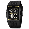 SKMEI 1967 Stainless Steel Buckle PU Strap Waterproof Electronic Watch