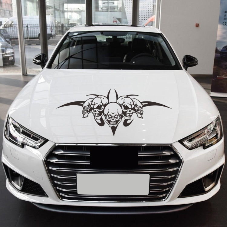 D-299 Skull Pattern Car Modified Hood Decorative Sticker, D-299