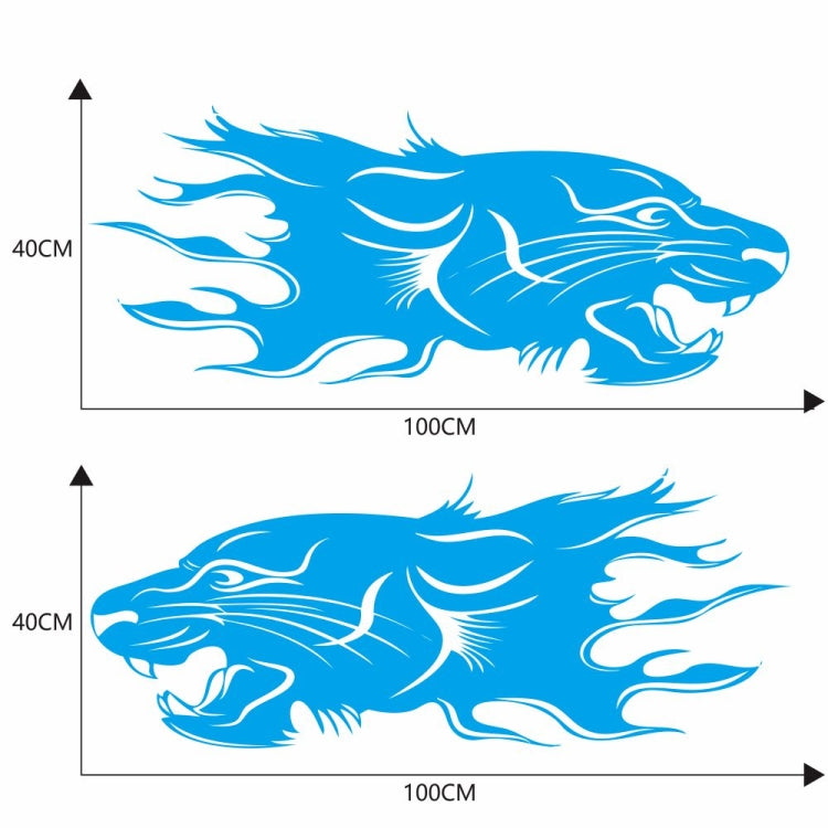 2 PCS/Set D-417 Lion Pattern Car Modified Decorative Sticker, D-417