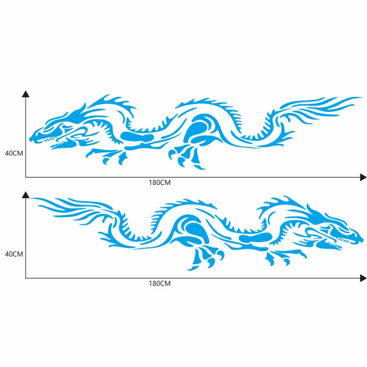 2 PCS/Set D-418 Dragon Totem Tribe Pattern Car Modified Decorative Sticker, D-418