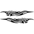 2 PCS/Set D-476 Fire Element Pattern Car Modified Decorative Sticker, D-476