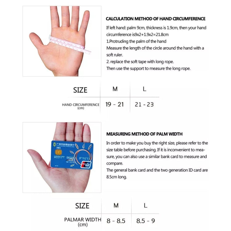BOODUN M050912 Thin Breathable Men and Women Billiards Three Finger Single Gloves, M, L