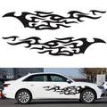 2 PCS/Set D-969 Flame Pattern Car Modified Decorative Sticker, D-969