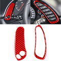 2 in 1 Car Carbon Fiber Sides Speedometer Sticker for Chevrolet Corvette C5 1998-2004, Speedometer Sticker B