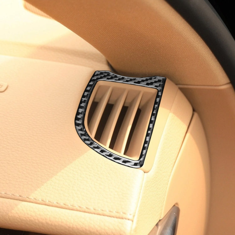 Car Carbon Fiber Dashboard Air Outlet Decorative Sticker for Porsche Panamera 2010-2016, Left and Right Drive, Dashboard Air Outlet
