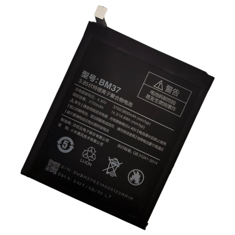 BN53 4820 mAh Li-Polymer Battery Replacement For Xiaomi Redmi Note 9 Pro 5G, BM37, BN51, BM52, BM4M, BM4Q, BN56, BM55, BN53, BN62, BM54, BM4X, BM4Y, BM57, BN59, BP42, 38, BP44, BM5A, BP47, BN66, BM58, BP43, BN57, BS01FA, BS06FA, BS05FA, BS08FA, BN60, B...