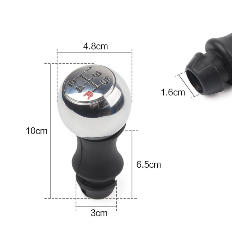 MR-9017 Car Modified Gear Stick Shift Knob Head for Peugeot, 5 Speed Red, 5 Speed Black, 5 Speed Black Red