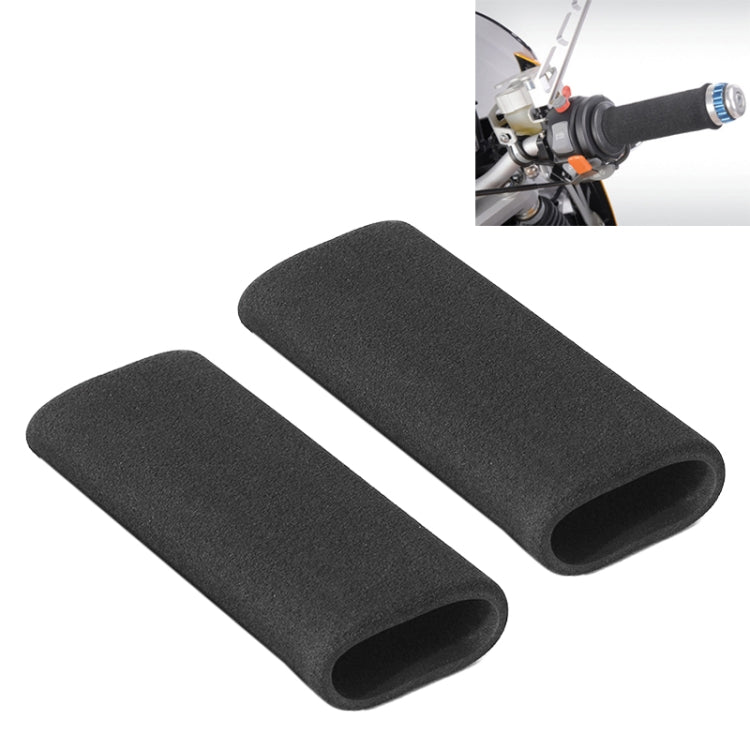 1 Pair Motorcycle Non-slip Sweat-absorbing Waterproof Sponge Handle Cover, 21mm, 27mm, 31mm