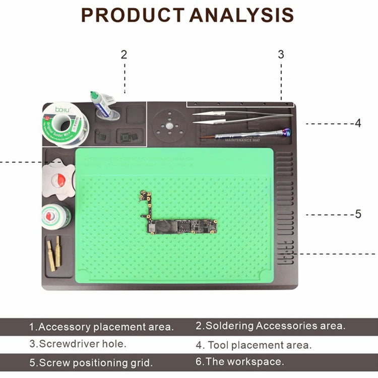 BAKU BA-696 2 in 1 Microscope Maintenance Insulation Pad, BA-696