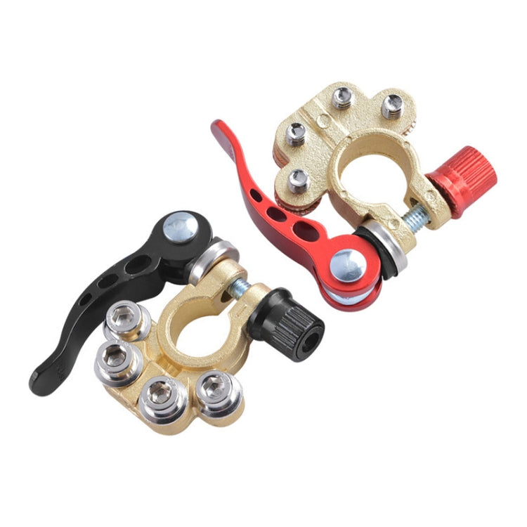 1 Pair Car Battery Terminals Quick Disconnect Cables Connectors, with L Wrench + Terminal + Insulation Pad + Brush, with L Wrench + Terminal + Insulation Pad + Brush
