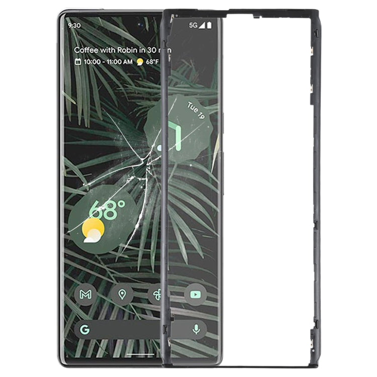 Front LCD Screen Bezel Frame, For Google Pixel 6 Pro, For Google Pixel 6, For Google Pixel 6A, For Google Pixel 5A, For Google Pixel 5, For Google Pixel 4, For Google Pixel 4XL, For Google Pixel 3