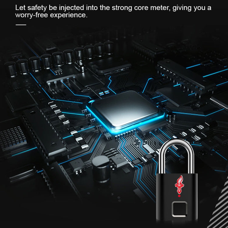 P16 5V Micro USB Charging Semiconductor Fingerprint Sensing TSA Padlock, P16