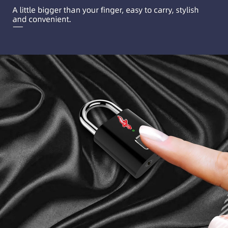 P16 5V Micro USB Charging Semiconductor Fingerprint Sensing TSA Padlock, P16