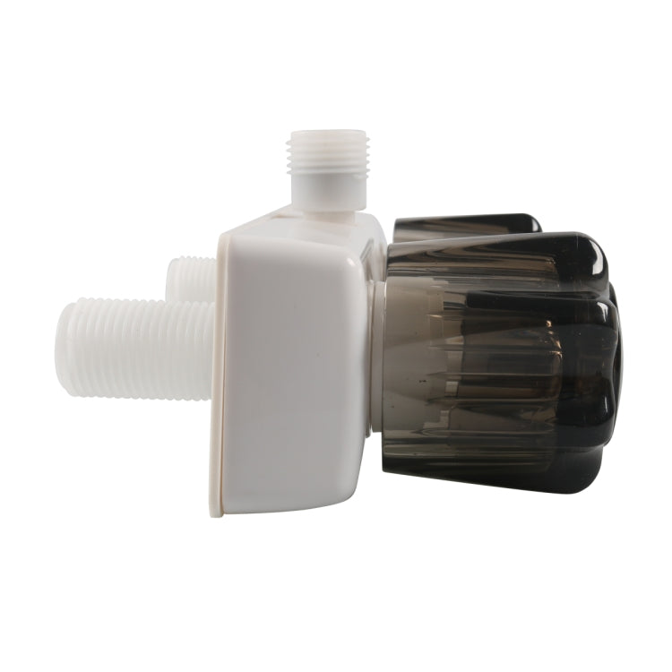 Dual Knob RV Shower Faucet Valve Diverter, Brown, Black