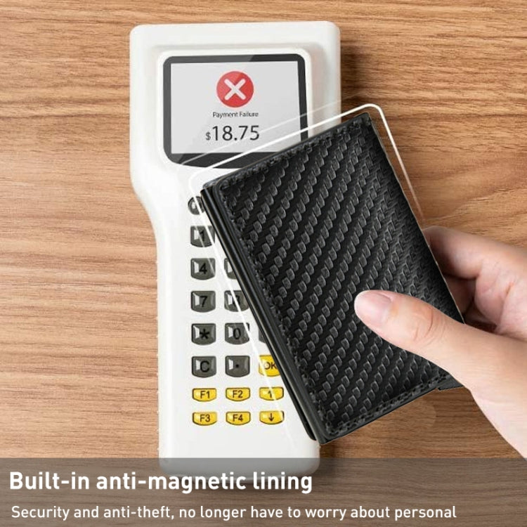 C1804H1 RFID Carbon Fiber Wallet For Men