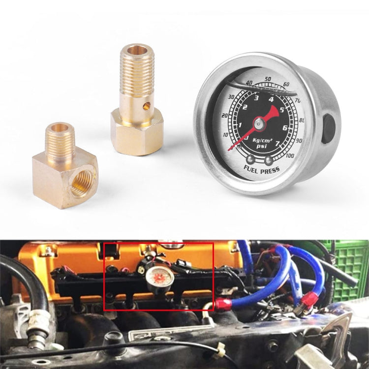 For Honda Civic Car Modification Fuel Pressure Gauge 0-100PSI, For Honda Civic(Black), For Honda Civic(Blue)