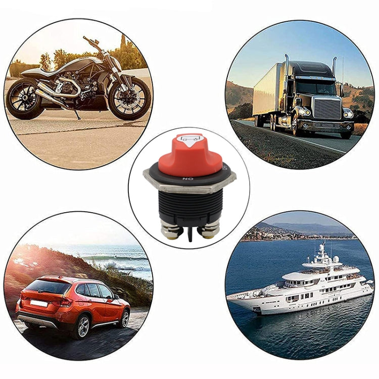 Car Yacht Battery Selector Isolator Disconnect Rotary Switch Cut With Power Cord, 50A 10AWG, 100A 8AWG, 200A 6AWG, 300A 6AWG