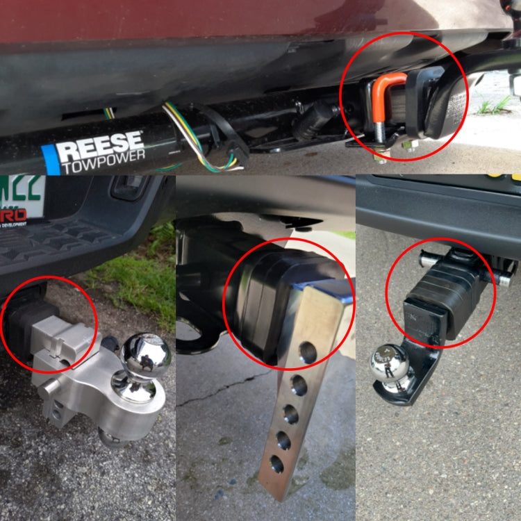 5/8 inch Tow Hitch Ball Bar Trailer Coupler Lock Pin Heavy Duty with 2 inch Muffler Pad, with 2 inch Muffler Pad
