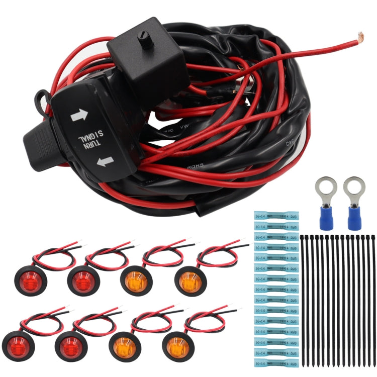 For UTV / ATU Car Turn Signal Light Toggle Switch Turn Signal Kit, Vertical Turn Switch, Horizontal Turn Switch, Vertical Green Turn Switch