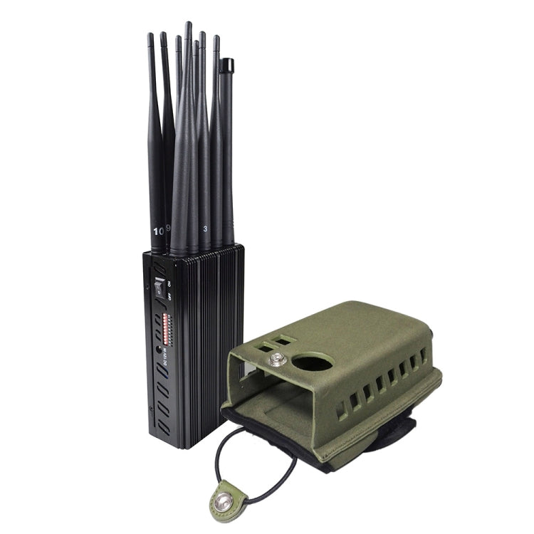 JAX-121A-10D 2G/3G/4G/WIFI/GPS/LOJACK/UHF/VHF 10 Antennas Mobile Signal Jammer, JAX-121A-10D