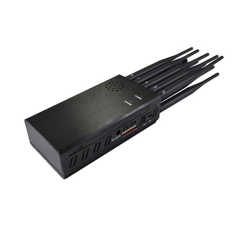 JAX-121A-10D 2G/3G/4G/WIFI/GPS/LOJACK/UHF/VHF 10 Antennas Mobile Signal Jammer, JAX-121A-10D