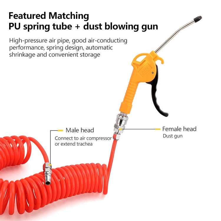 LAIZE Plastic AR-TS Blowing Handheld Compressor Air Blowing Dust Cleaning Gun, Long Nozzle, Short Nozzle