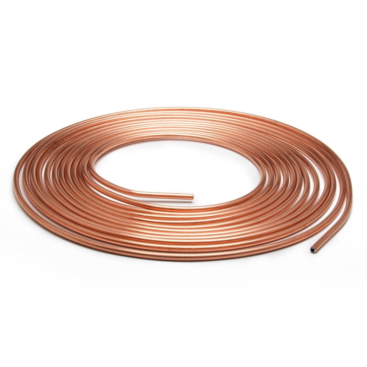 Car 25ft Zinc Plated Brass Brake Tube with Fittings, 25ft