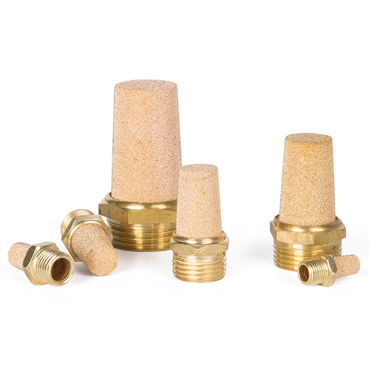 LAIZE Half Copper Long Pneumatic Muffler, Caliber:3 Point, 1 Inch, 1 Point, 2 Point, 3 Point, 4 Point, 6 Point