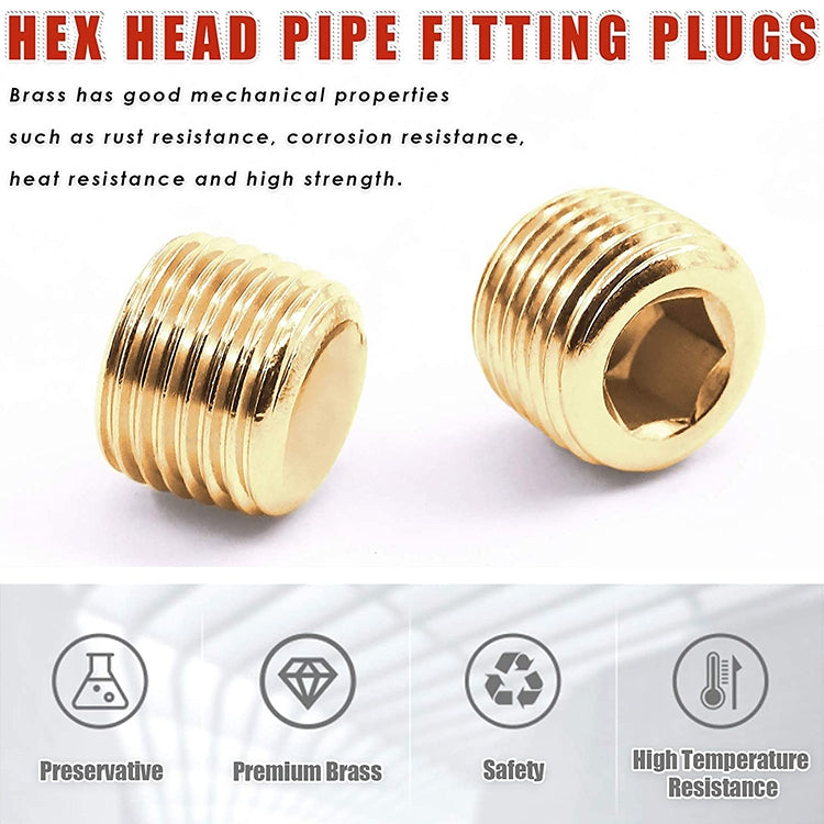 LAIZE 2pcs Copper Plug Connector Accessories, Caliber:4 Point, 1 Inch, 1 Point, 2 Point, 3 Point, 4 Point, 6 Point