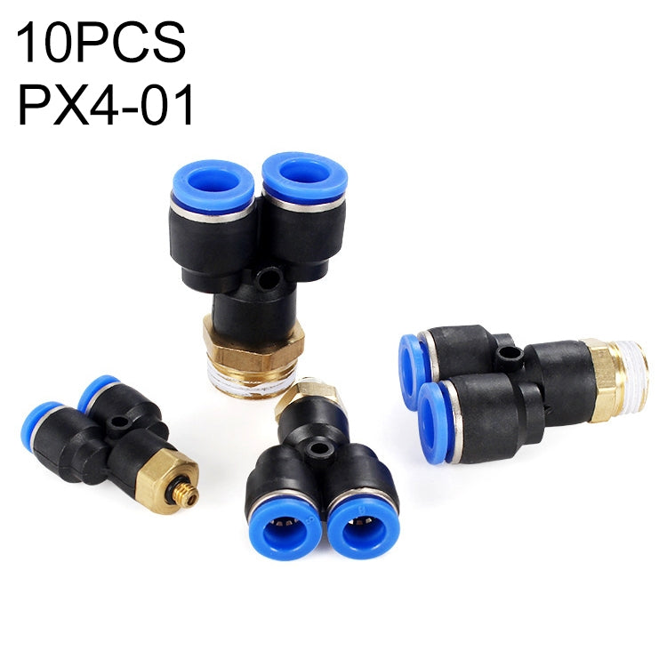 PX6-02 LAIZE 2pcs Plastic Y-type Tee Male Thread Pneumatic Quick Connector, PX4-01 (10pcs), PX4-02 (10pcs), PX4-M5 (10pcs), PX6-01 (10pcs), PX6-02 (2pcs), PX6-03 (2pcs), PX6-04 (2pcs), PX6-M5 (10pcs), PX8-01 (2pcs), PX8-02 (2pcs), PX8-03 (2pcs)        ...