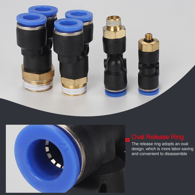 PX6-02 LAIZE 2pcs Plastic Y-type Tee Male Thread Pneumatic Quick Connector, PX4-01 (10pcs), PX4-02 (10pcs), PX4-M5 (10pcs), PX6-01 (10pcs), PX6-02 (2pcs), PX6-03 (2pcs), PX6-04 (2pcs), PX6-M5 (10pcs), PX8-01 (2pcs), PX8-02 (2pcs), PX8-03 (2pcs)        ...