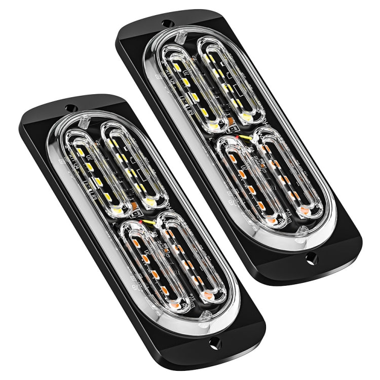 2pcs DC12-24V 3.2W Car 20LED Ultra-thin Strobe Light, 20LED