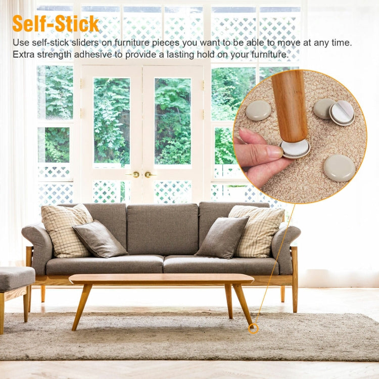 16 in 1 25mm Round Table Chairs Non-slip Foot Mat, 16 in 1 25mm