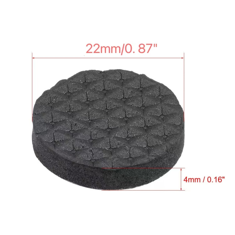2pcs 22mm Round Plaid EVA Table Sofa Slip-proof Noise-reducing Foot Pads, 22mm