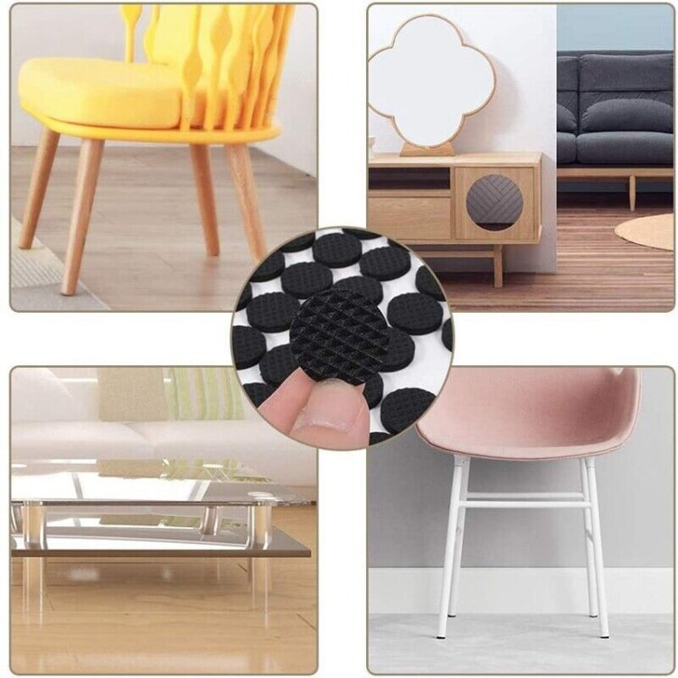 2pcs 22mm Round Plaid EVA Table Sofa Slip-proof Noise-reducing Foot Pads, 22mm
