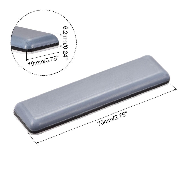4 in 1 19x70x6mm Table Chairs Non-slip Foot Mat, 19x70x6mm