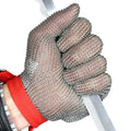 304 Stainless Steel 5 Fingers Steel Ring Anti-cutting Labor Protection Gloves, XXS, XS, S, M, L, XL