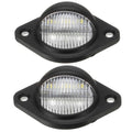 2pcs Car 3LED Round License Plate Light, 2pcs 3LED