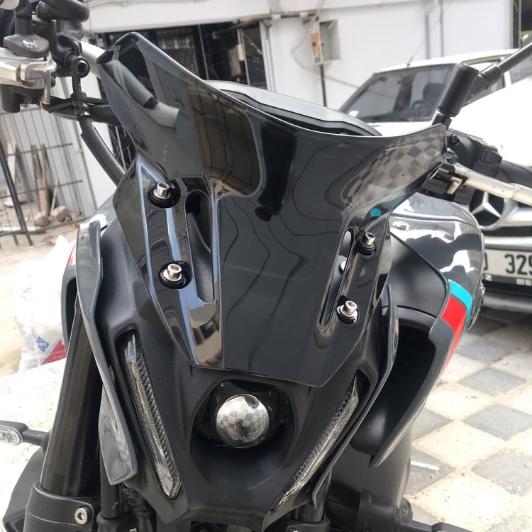 For Yamaha MT09 FZ09 21-22 Motorcycle Airflow Deflector Windshield, Yamaha MT09 FZ09 21-22-Black, Yamaha MT09 FZ09 21-22-Transparent, Yamaha MT09 FZ09 21-22-Grey