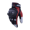 One Pair Genuine Leather Motorcycle Gloves with Carbon Fiber Hard Knuckle Touch Screen, S, M, L, XL, XXL