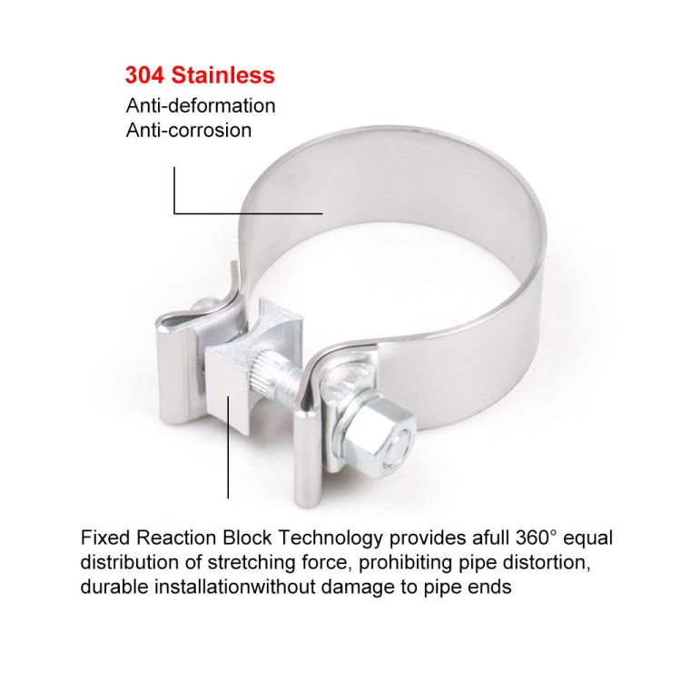 Car Turbo Exhaust Downpipe O-Band Clamp Stainless Steel 304 Flange Clamp, 2 inch O-Band Clamp, 2.25 inch O-Band Clamp, 2.5 inch O-Band Clamp, 2.75 inch O-Band Clamp, 3 inch O-Band Clamp
